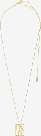 Pilgrim Necklace 'Love Tag' in Gold: front