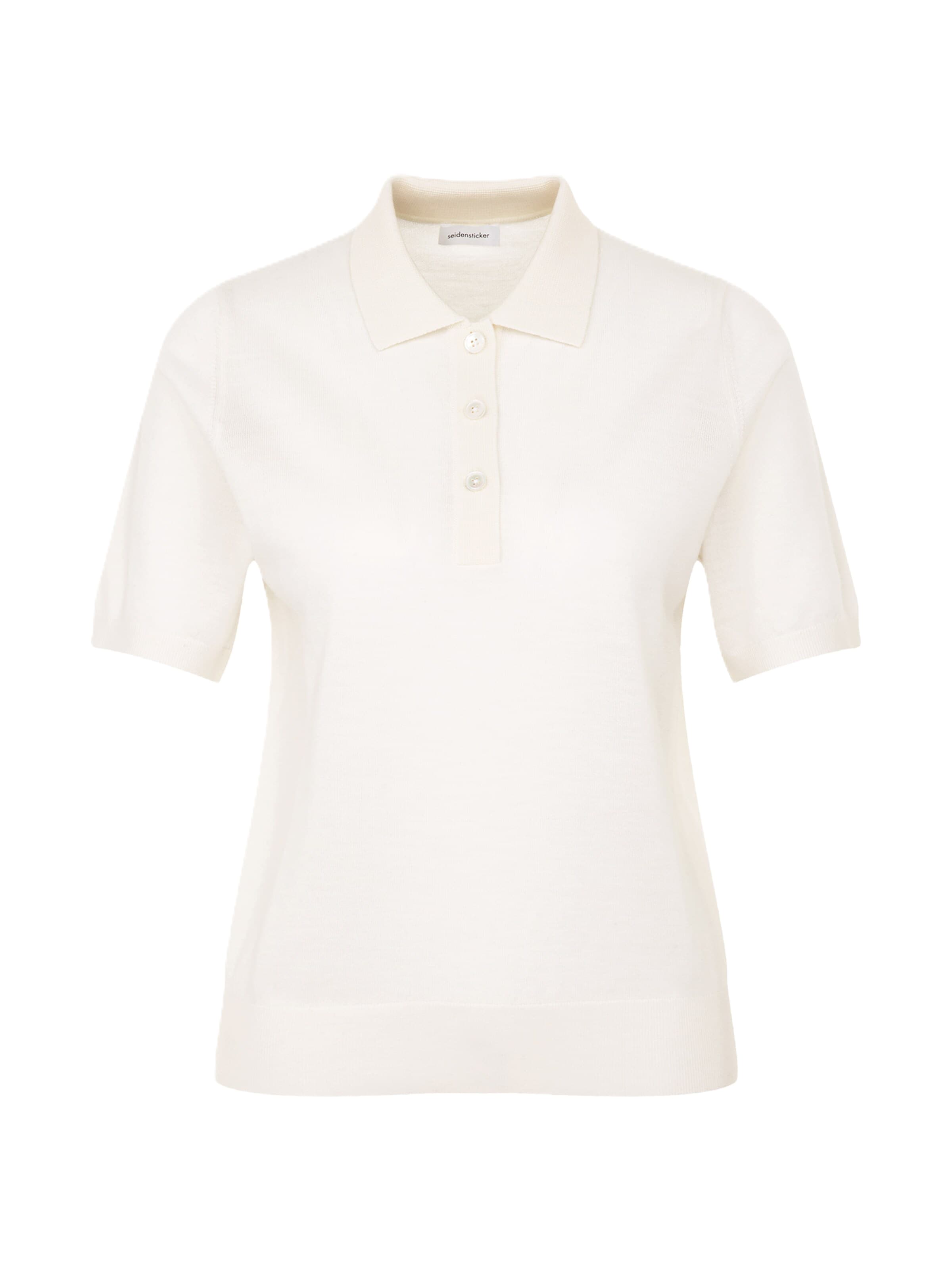 SEIDENSTICKER Shirt ' Uni' in Wit: voorkant