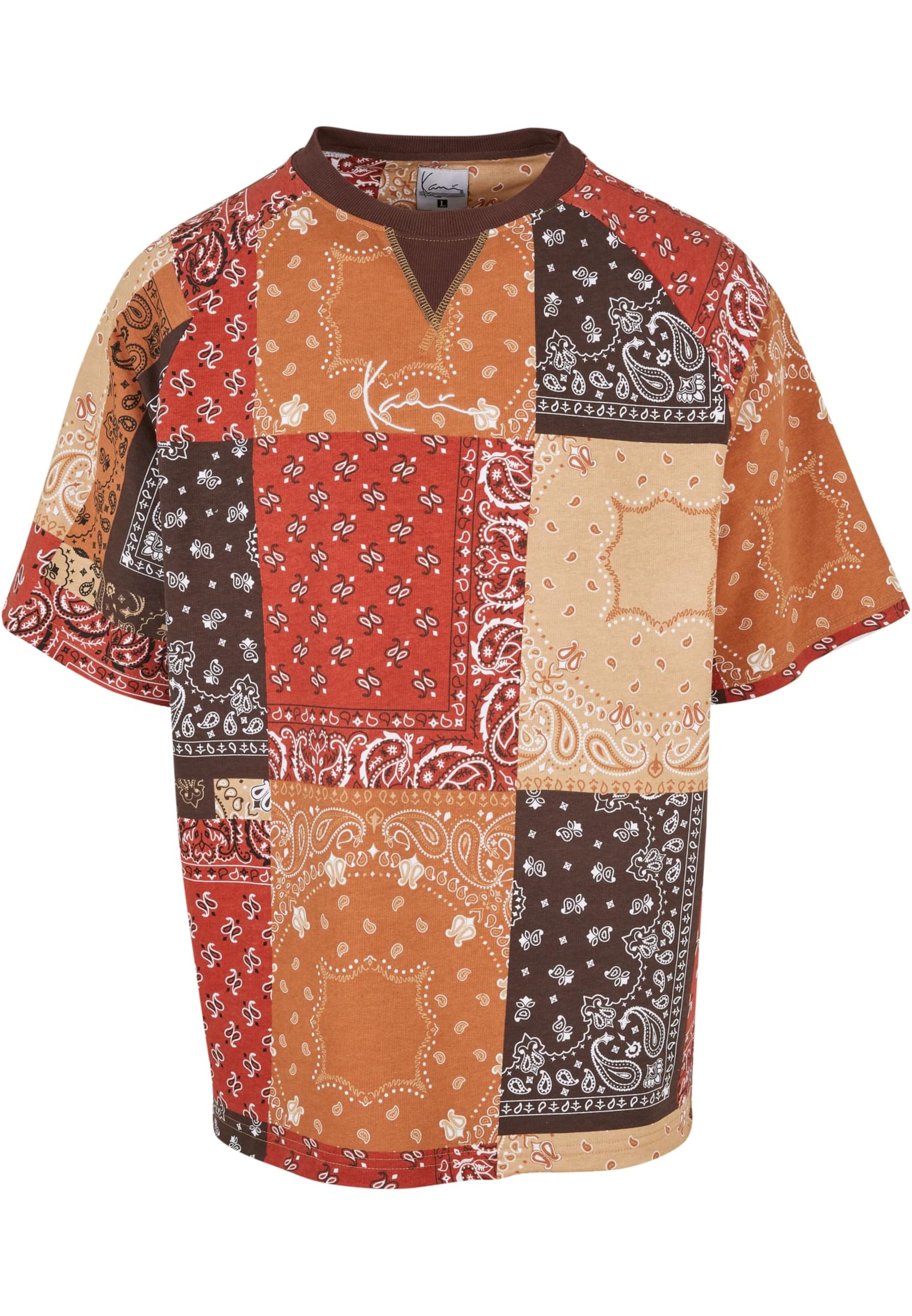 Karl Kani Shirt in Beige / Mocha / Rusty red / White, Item view