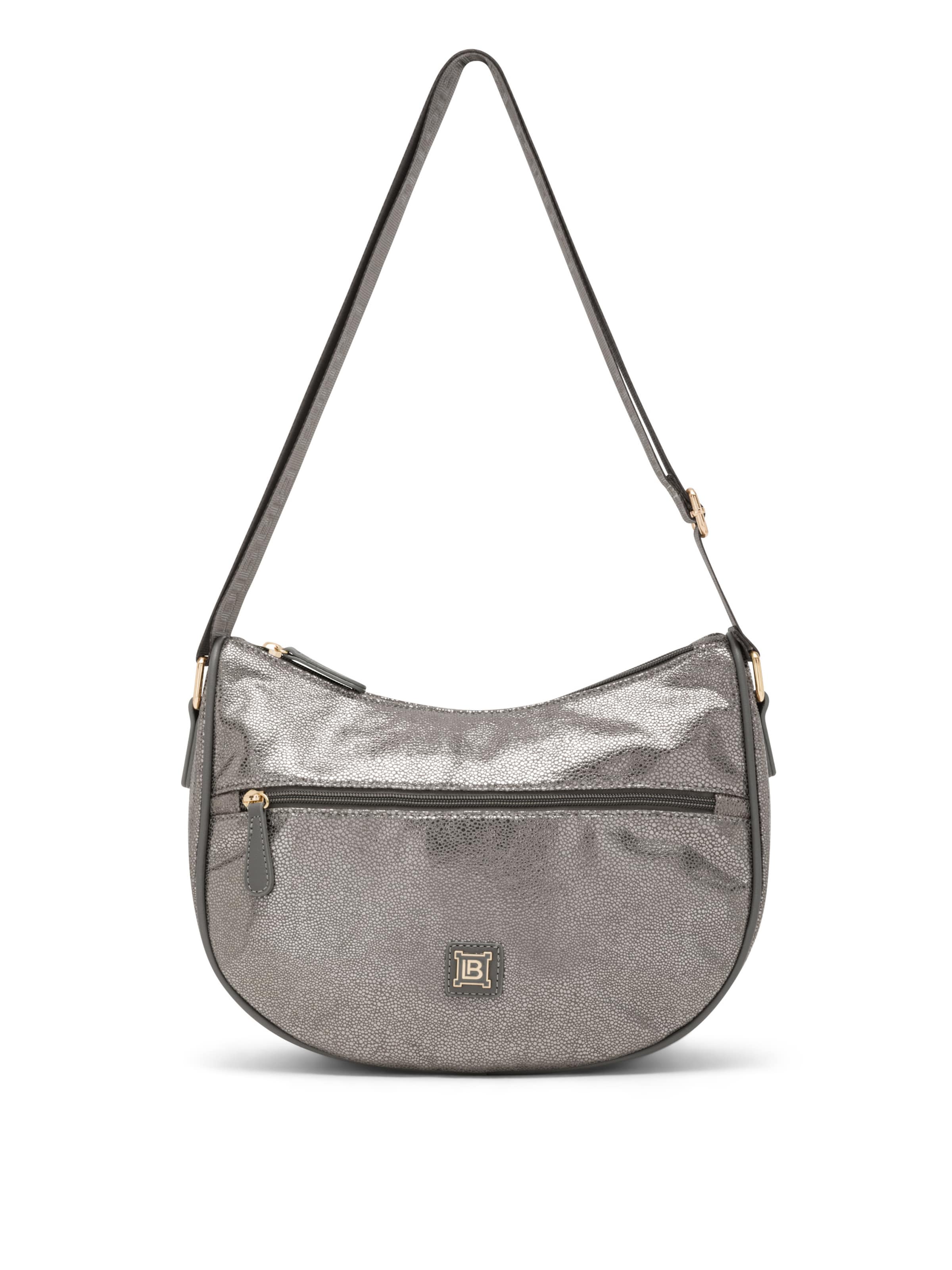 Borsa a tracolla 'Tapiro 33' di Laura Biagiotti in grigio: frontale
