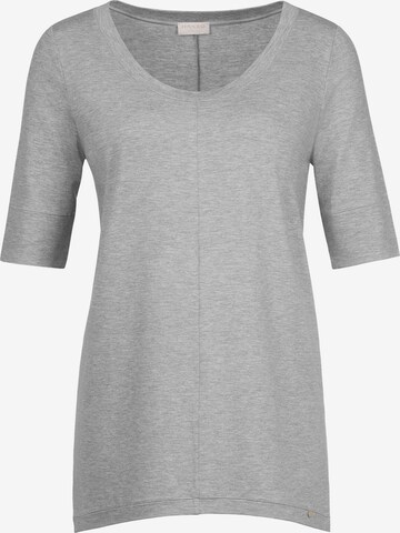 Hanro Kurzarm Shirt ' Yoga ' in Grau: predná strana