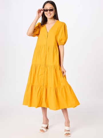 Robe-chemise 'MIAMEA' minimum en jaune