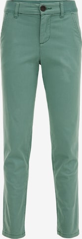 Coupe slim Pantalon WE Fashion en vert : devant
