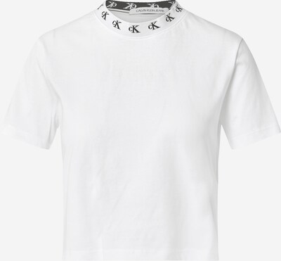 Tricou Calvin Klein Jeans pe alb, Vizualizare produs