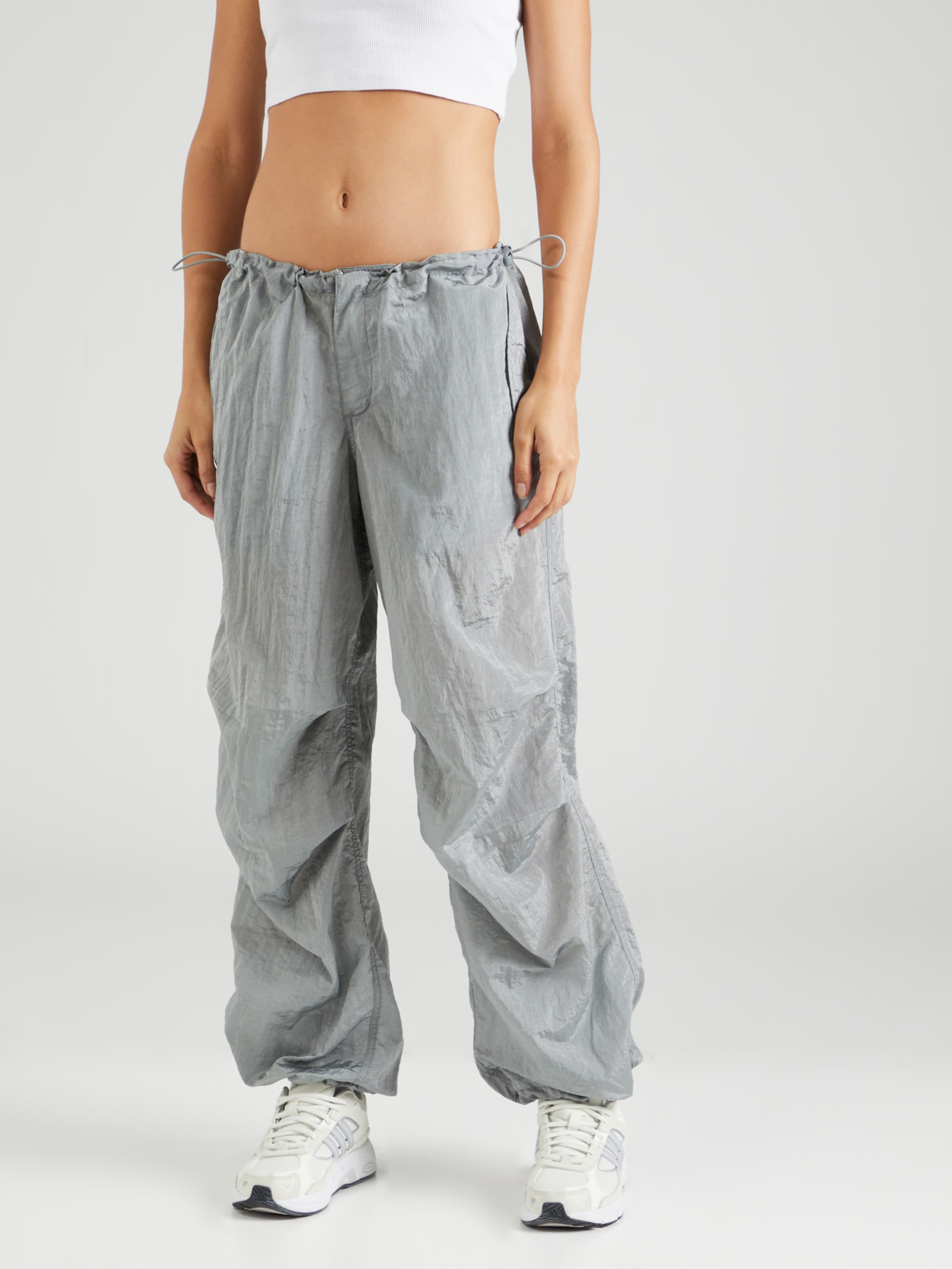 iets frans Tapered Pants in Silver Grey ABOUT YOU
