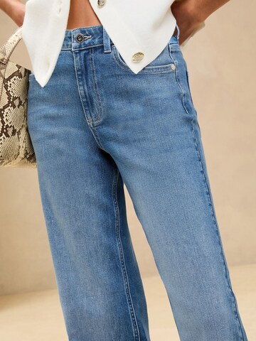 Lipsy Široký strih Džínsy - Modrá