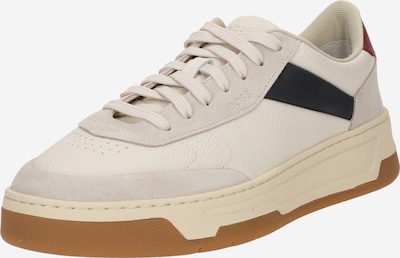 Sportbačiai be auliuko 'Baltimore' iš BOSS, spalva – smėlio spalva / burgundiško vyno spalva / juoda, Prekių apžvalga