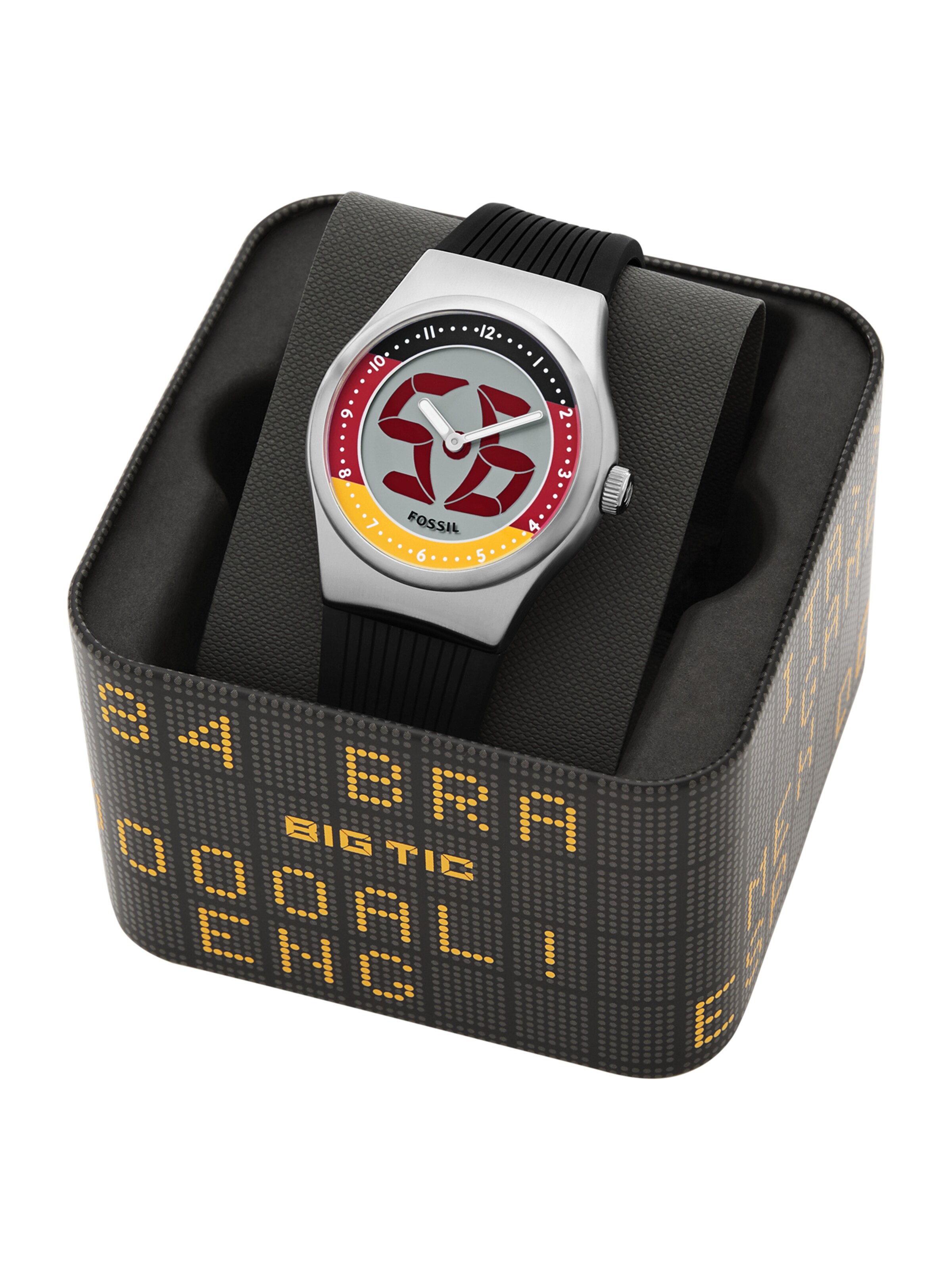 FOSSIL - Reloj analógico 'ARCHIVAL BIG TIC - Germany' en plata
