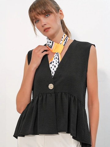 Bigdart Blouse 'Blusen' in Zwart: voorkant