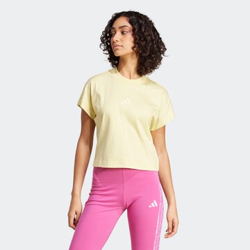 ADIDAS SPORTSWEAR Performance shirt 'ALL SZN' in Yellow: front