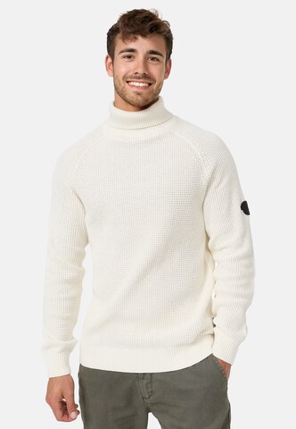 INDICODE JEANS Sweater 'Harlan' in Beige: front