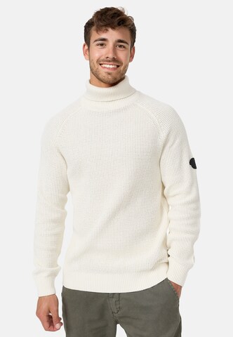 INDICODE JEANS Pullover 'Harlan' in Beige: predná strana