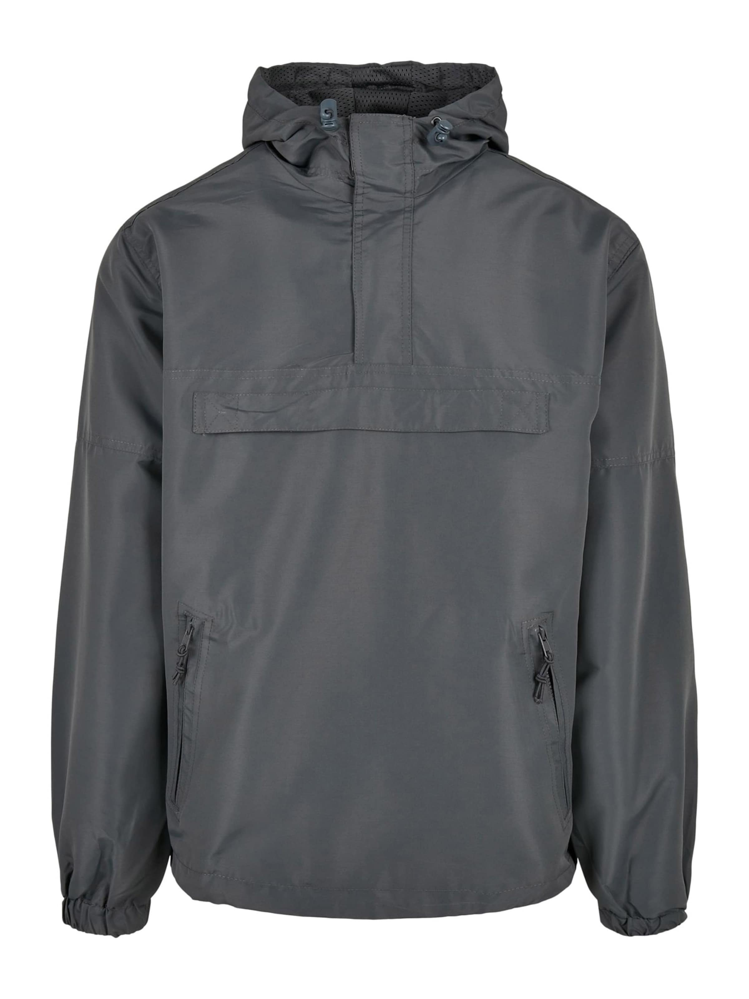 Brandit Between-season jacket in Grey: front