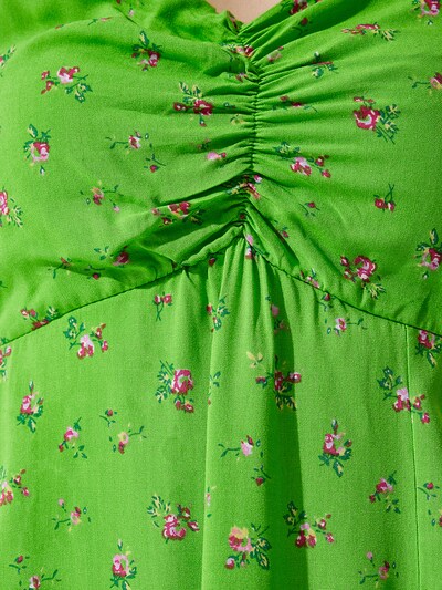 Happiness İstanbul Καλοκαιρινό φόρεμα σε πράσινο / μοσχολέμονο / ρόδινο / κόκκινο βιολετί, Άποψη προϊόντος