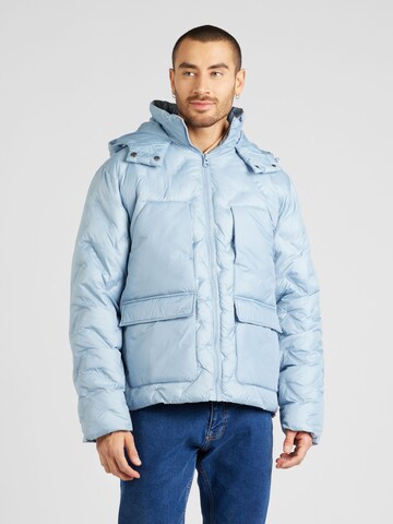 TOPMAN Between-Season Jacket in Blue: front