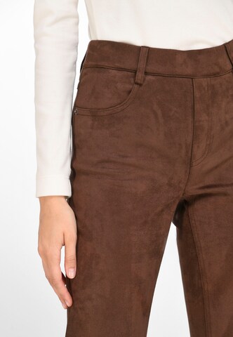 Regular Pantalon Peter Hahn en marron