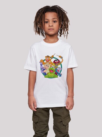 F4NT4STIC Shirt 'Disney The Muppets Group' in Wit: voorkant