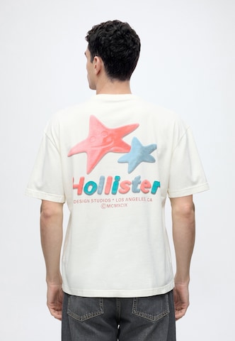 HOLLISTER Тениска в бежово: отпред