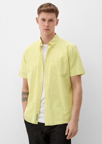 Coupe regular Chemise s.Oliver en jaune : devant