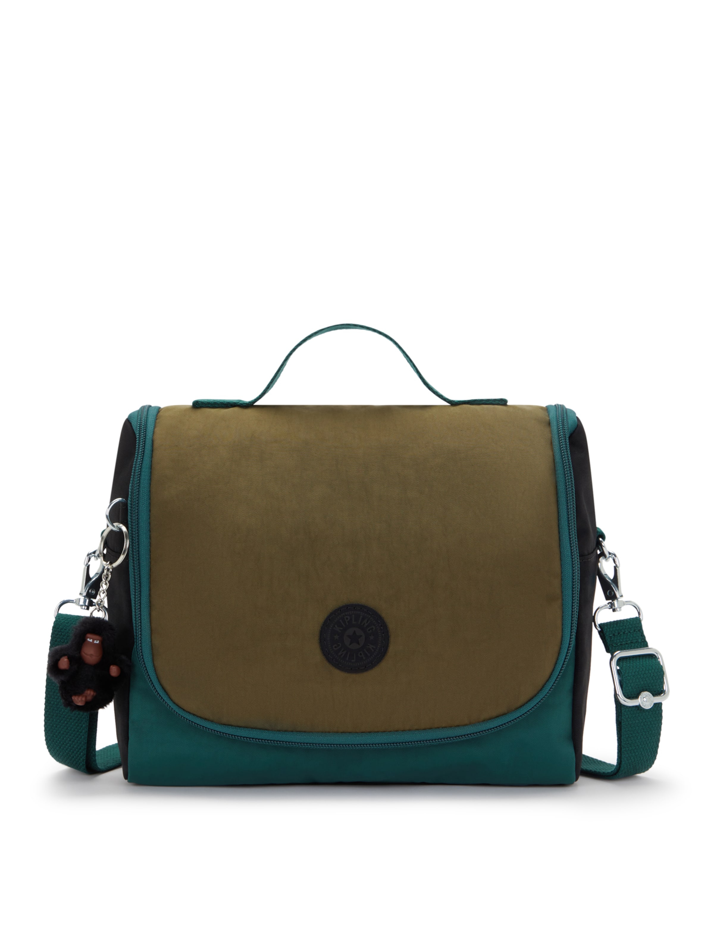 Borsa a mano 'New Kichirou' di KIPLING in verde: frontale