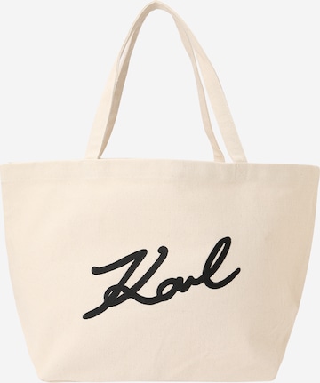 Karl LagerfeldShopper torba - bijela boja: prednji dio