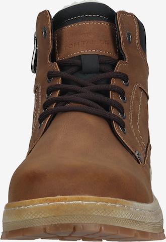 TOM TAILOR Lace-Up Boots in Brown