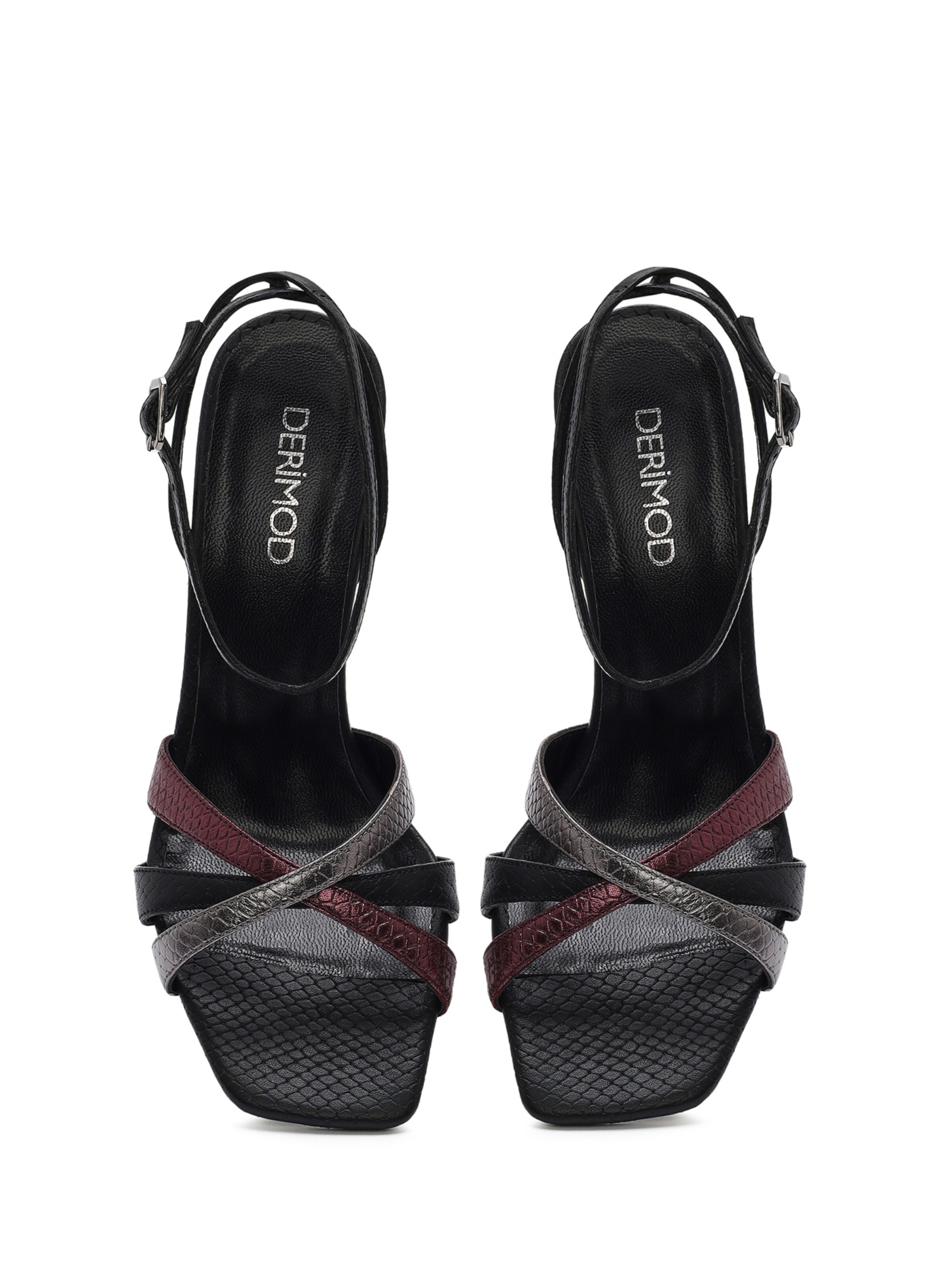 Derimod Riemensandale in Schwarz