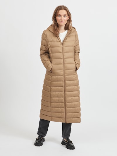 VILA Winter Coat 'Manya' in Beige, View model