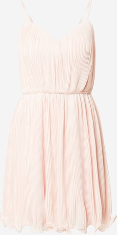 Robe de cocktail Laona en rose : devant