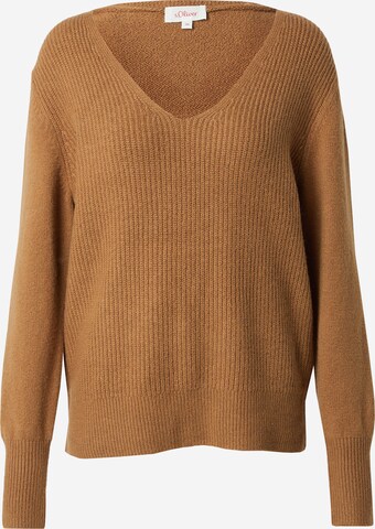 s.Oliver Pullover in Braun: predná strana