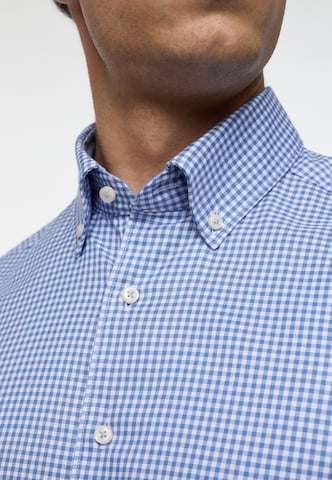 ETERNA Slim fit Button Up Shirt 'Soft Tailoring' in Blue