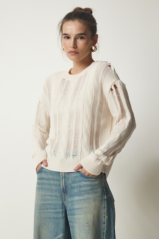 Happiness İstanbul Trui in Beige