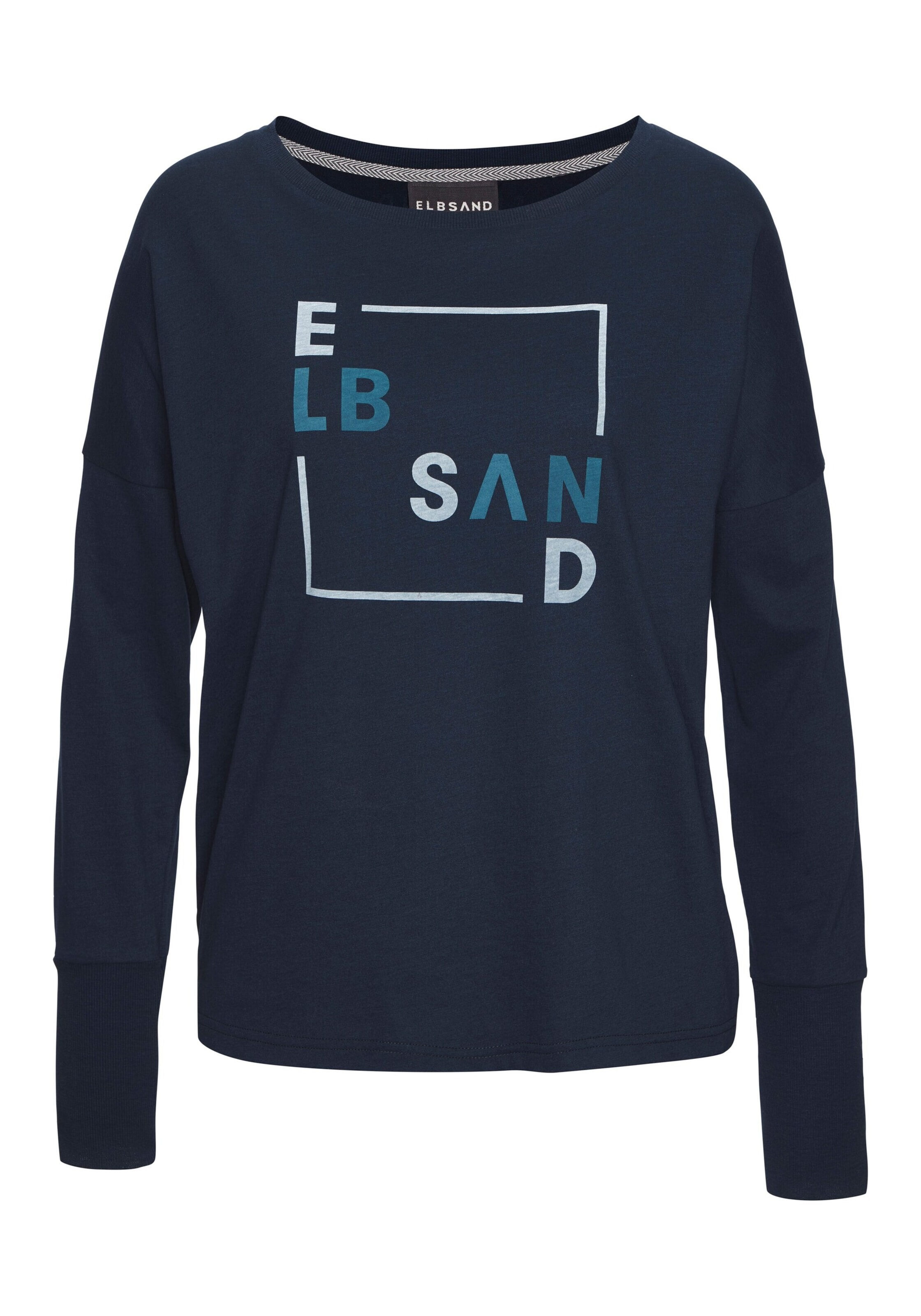 T-shirt Elbsand en bleu : devant