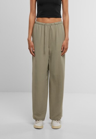 Wide Leg Pantalon Urban Classics en vert : devant