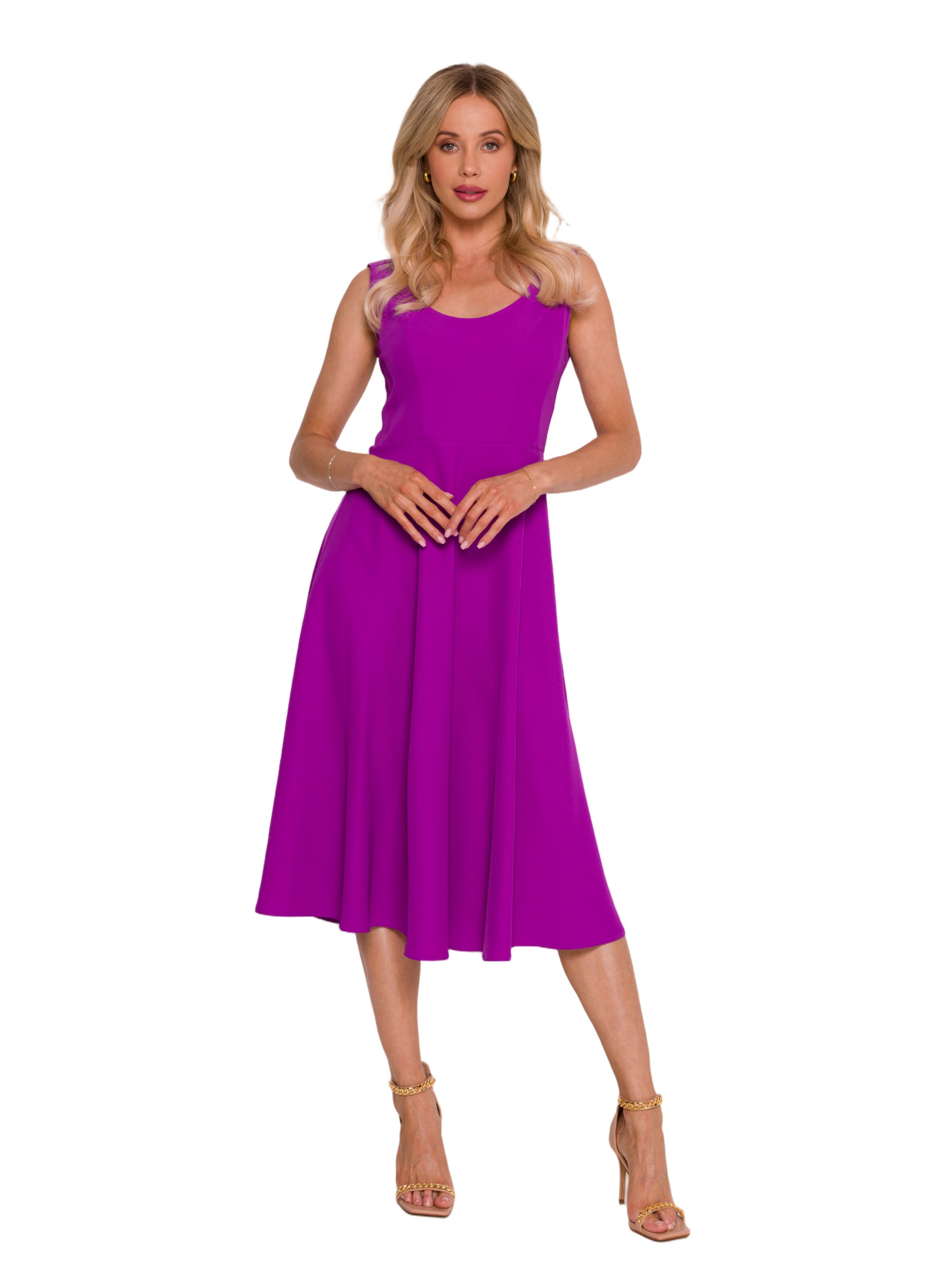 Stylove Sukienka 'Sukienka rozkloszowana' w kolorze fioletowy
