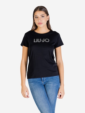 Top 'ECS MODA TA6056 JS923' di Liu Jo in nero: frontale