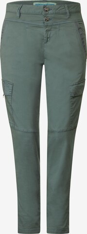 STREET ONE Loose fit Cargo Pants in Green: front