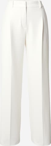 JOOP! Wide leg Pleat-Front Pants in White: front