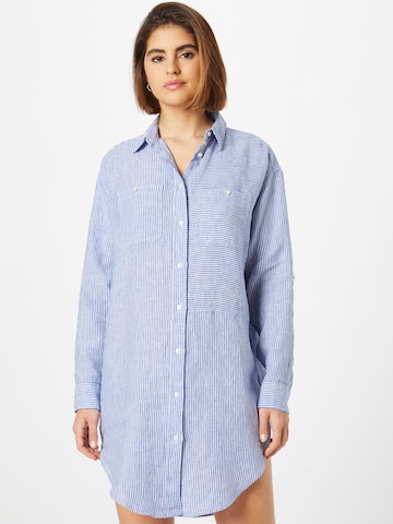 Lauren Ralph Lauren Shirt Dress in Blue: front