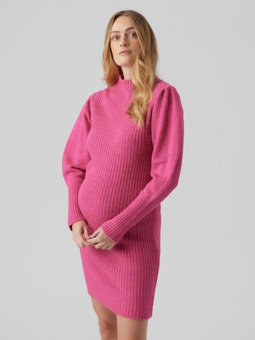 Rochie tricotat 'Pippa' de la MAMALICIOUS pe roz: față