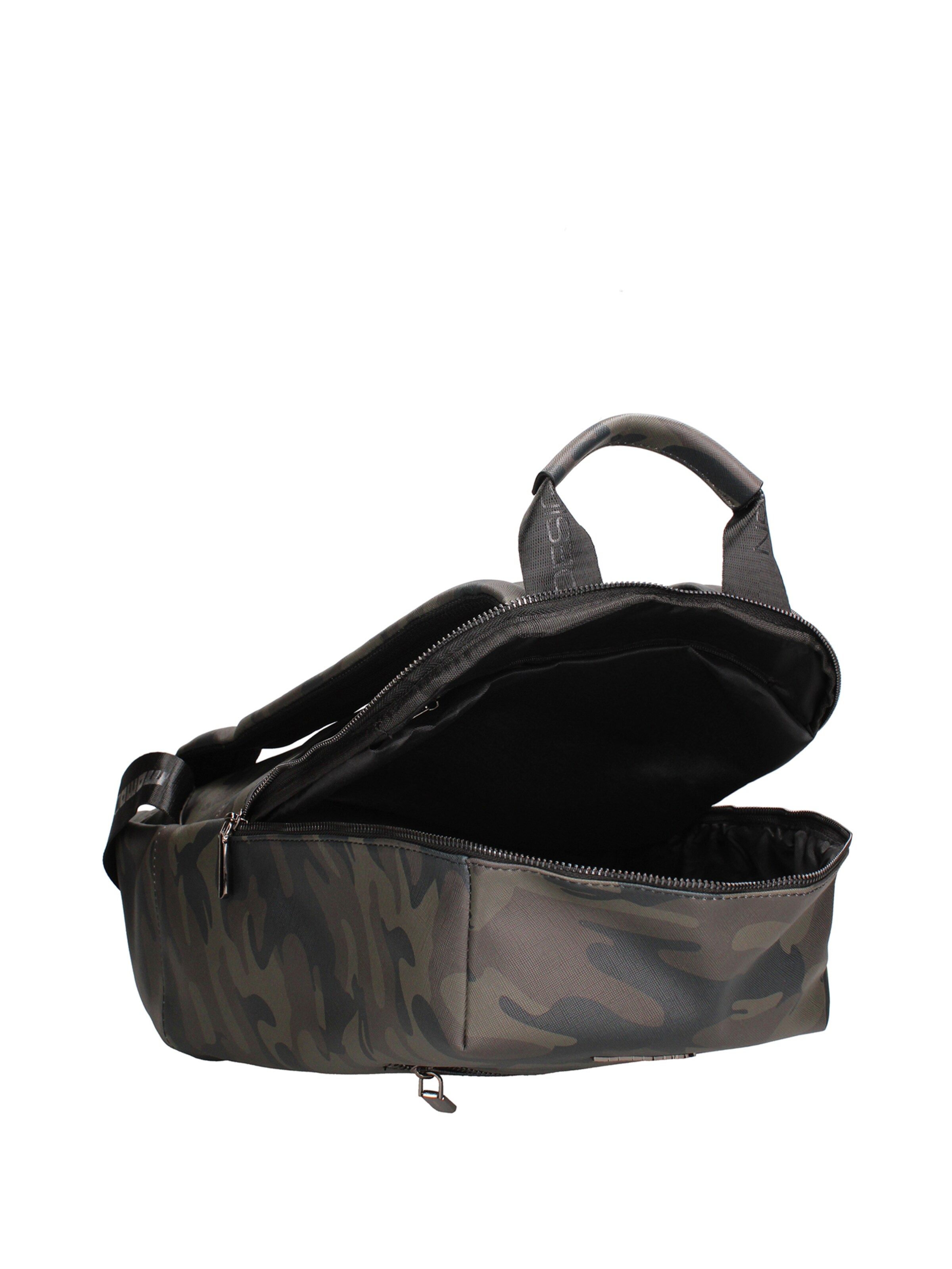 Zaino 'Zaino Uomo Momo Design Poliuretanico con Zip e Tasche Esterne' di Momo Design in verde