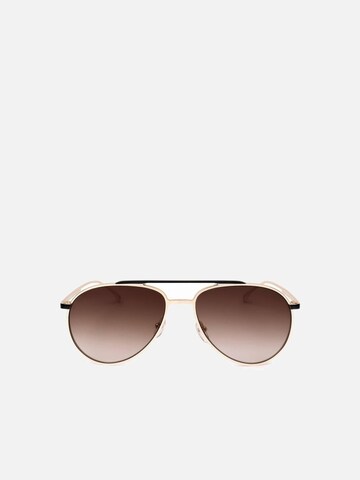 Karl Lagerfeld - Gafas de sol en oro: frente