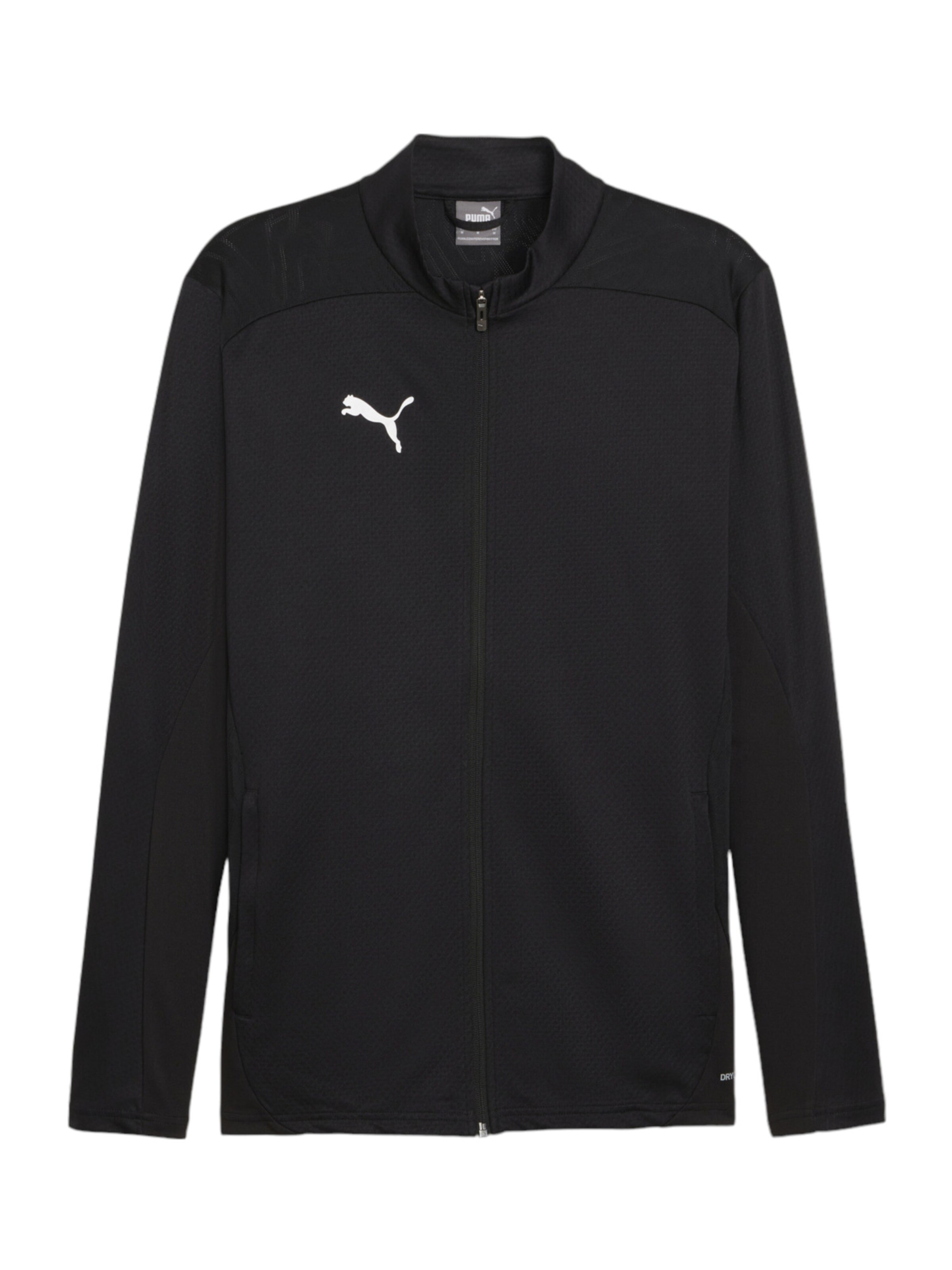 PUMA Sportjacke 'teamFINAL' in Schwarz: Vorderseite