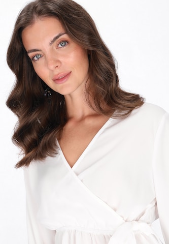 Chemisier usha BLACK LABEL en blanc