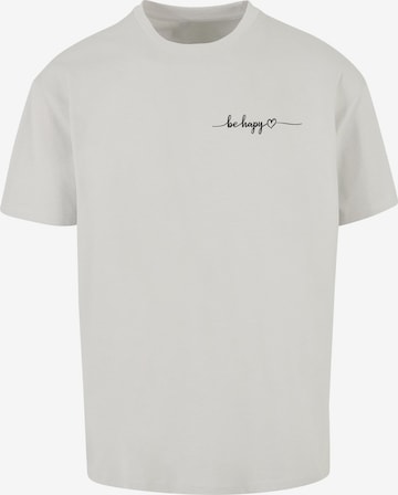 T-Shirt 'Be Happy' Merchcode en gris : devant