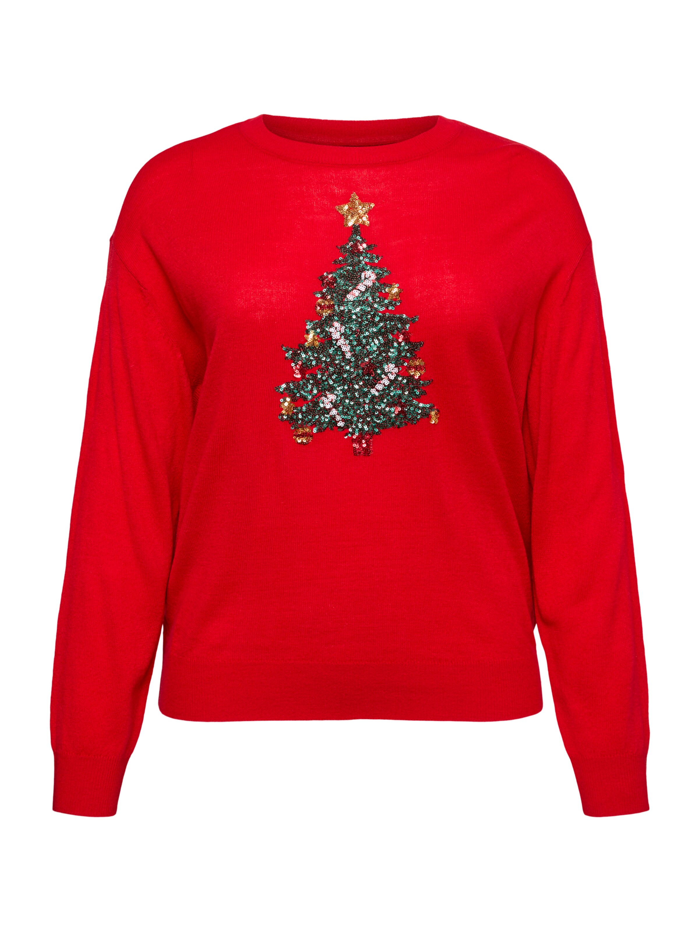 Pull-over 'VMCNEW' Vero Moda Curve en rouge : devant