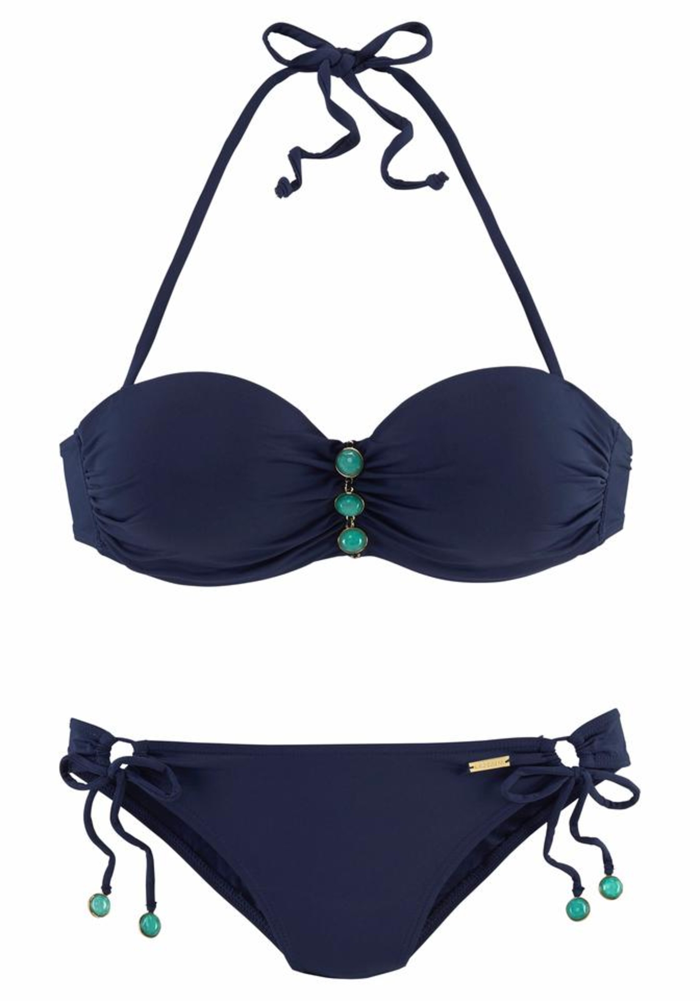 LASCANA Bikiny - Modrá: predná strana