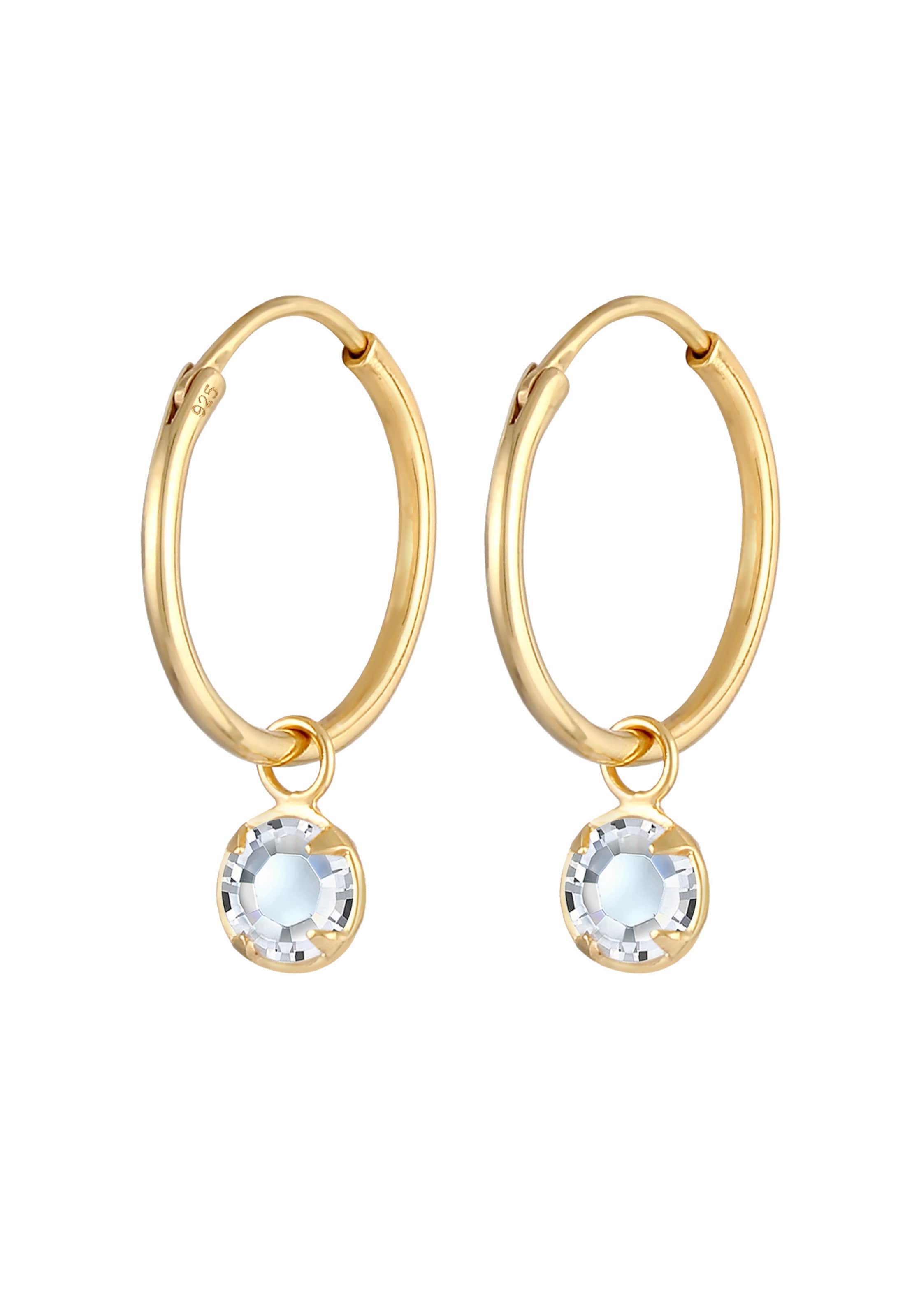 Boucles d'oreilles ELLI en or : devant