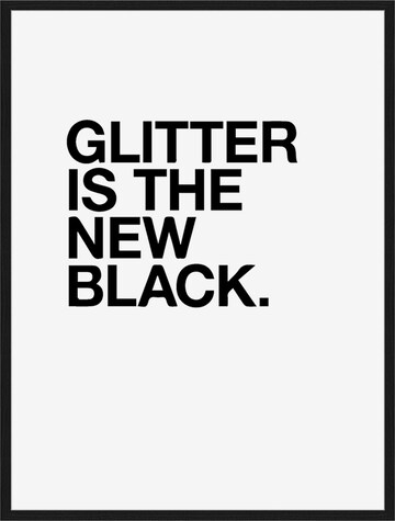 Liv Corday Bild 'Glitter is the New Black' in Schwarz: predná strana