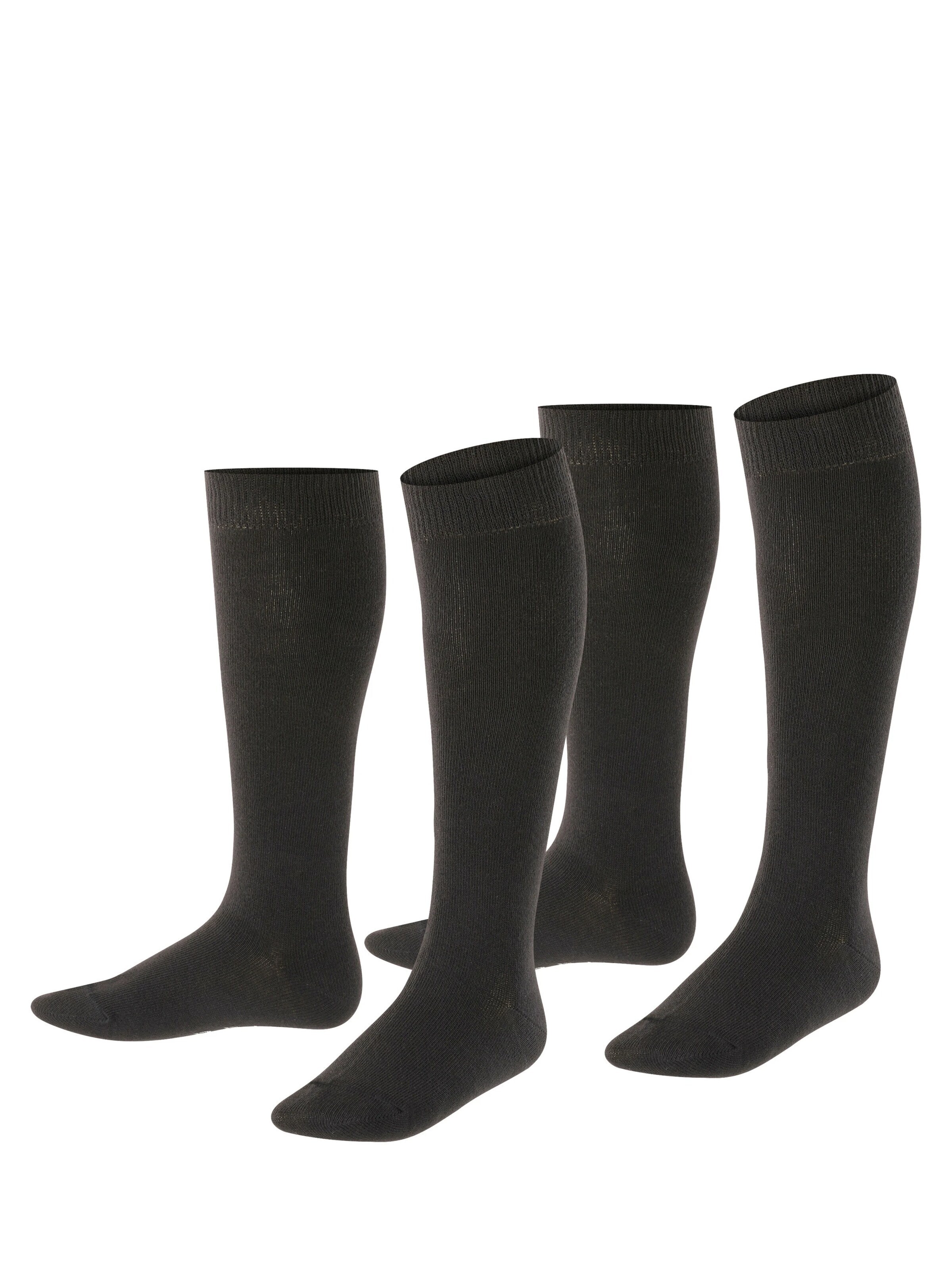 ESPRIT Socken 'Foot Logo 2-Pack'‌‌‌‌‌‌ in Schwarz: Vorderseite